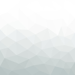 Abstract Grey White geometric polygonal background with mesh of triangles for your design. Grey White texture. Trend. Low Poly.