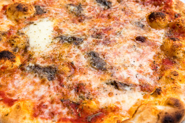 Tasty Italian pizza with anchovies