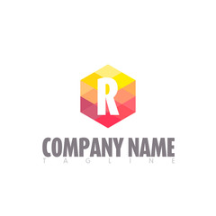R LETTER LOGO TEMPLATE