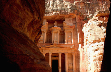 Jordanie, Pétra, la Khazneh (temple)