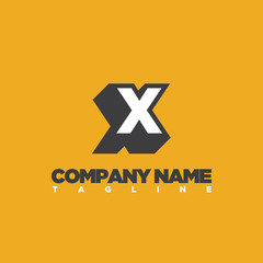 X LETTER LOGO TEMPLATE