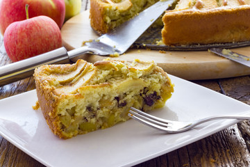 Tasty apple pie homemade