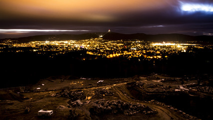 Night view on the city 