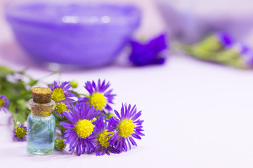 Lavender aromatherapy spa concept