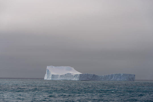 Tabular iceberg in Antarctica