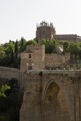Obraz premium A view of beautiful medieval Toledo, Spain