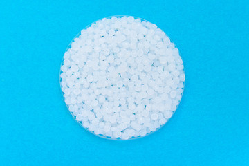 Plastic pellets. Transparent Polyethylene granules. Plastic Raw material .High Density Polyethylene...