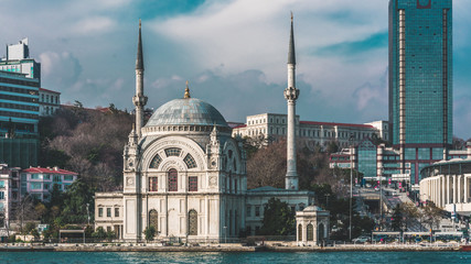 Fototapeta na wymiar Architecture Building In Istanbul, Turkey ; January 1, 2018