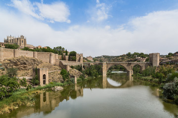 A view of beautiful medieval Toledo, Spain