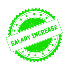 Salary Increase green grunge stamp isolated