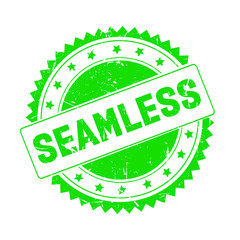Seamless green grunge stamp isolated