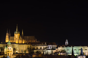 Fototapeta na wymiar night Prague 
