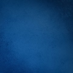 blue background design with black borders in corners of textured vintage grunge, solid elegant blue wall or paper illustration in classy luxury sapphire color