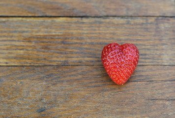 strawberry has a heart shape
