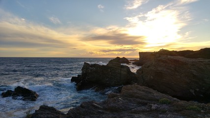 Coucher de soleil sur le Brusc