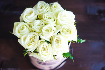 Gift box with roses