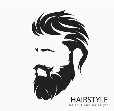 mens hairstyle with a beard and mustache