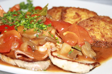 Schnitzel mit Champignon
