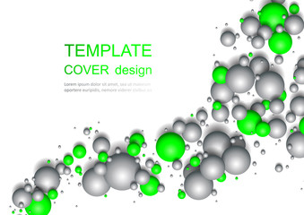 Colorful Glossy Balls Background. Falling Spheres. Abstract Candies.