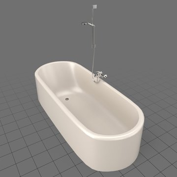 Rounded bathtub