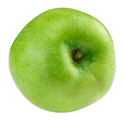 Fresh green apple, isolated on white background