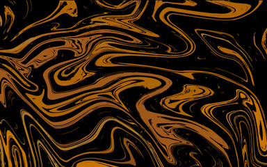 Fototapeta premium Abstract liquid texture, golden marble background