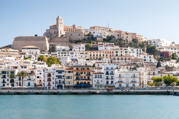 Fototapeta na wymiar Eivissa - the capital of Ibiza, Spain