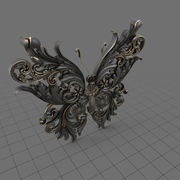Ornate decorative butterfly