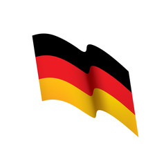Naklejka premium Germany flag, vector illustration