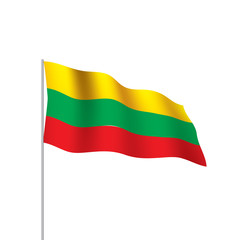 Lithuania flag, vector illustration