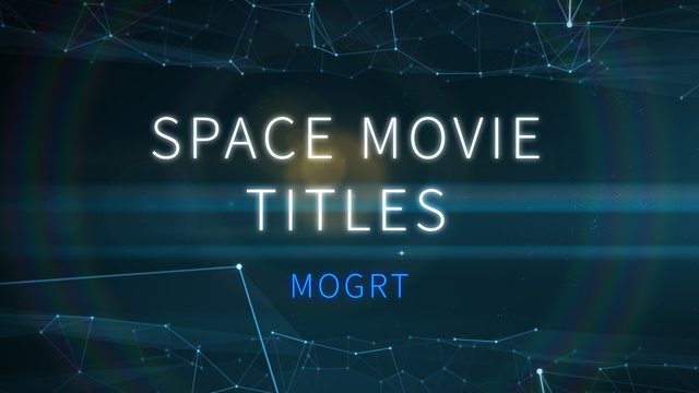 High Tech Lens Flare Space Titles