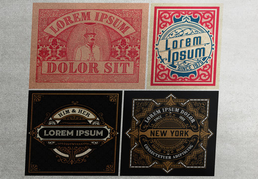 4 Intricate Vintage Layouts 2