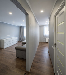 Small  modern flat. Interior.