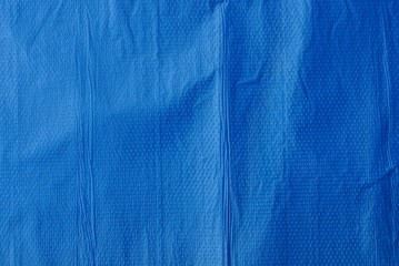 пластиковая текстура из куска мятого синего целлофана  © butus
