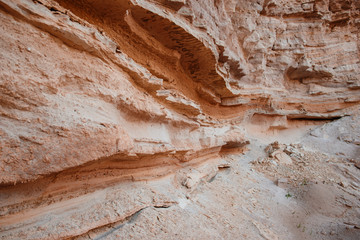 A fragment of the rock in the desert
