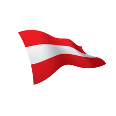 Austria flag, vector illustration