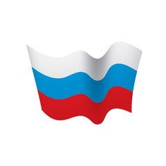 Russia flag, vector illustration