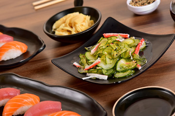 Cucumber slices salad
