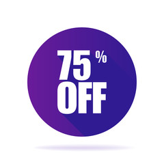 Special offer sale ultraviolet tag isolated vector illustration. Discount price label, symbol for advertising campaign in retail