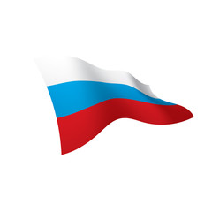 Russia flag, vector illustration