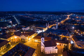 Fototapeta premium Bird eye view of Szigetvar