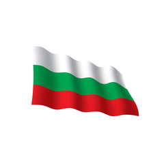 Obraz premium Bulgaria flag, vector illustration