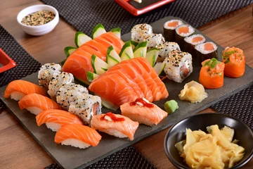 Fotobehang Japanese food mix © marcelokrelling