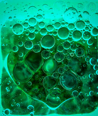 colorful abstract background set of bubbles in liquid screensaver