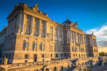 Fototapeta premium Royal Palace ,Famous monument of the city of madrid