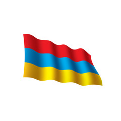 Armenia flag, vector illustration