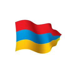 Armenia flag, vector illustration