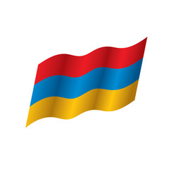 Armenia flag, vector illustration