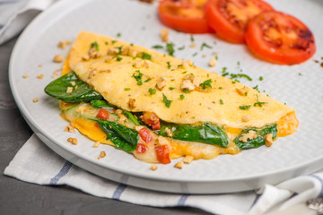 Omelet with vegetables