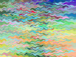 Abstract coloring background of the bokeh with visual wave and lighting effects